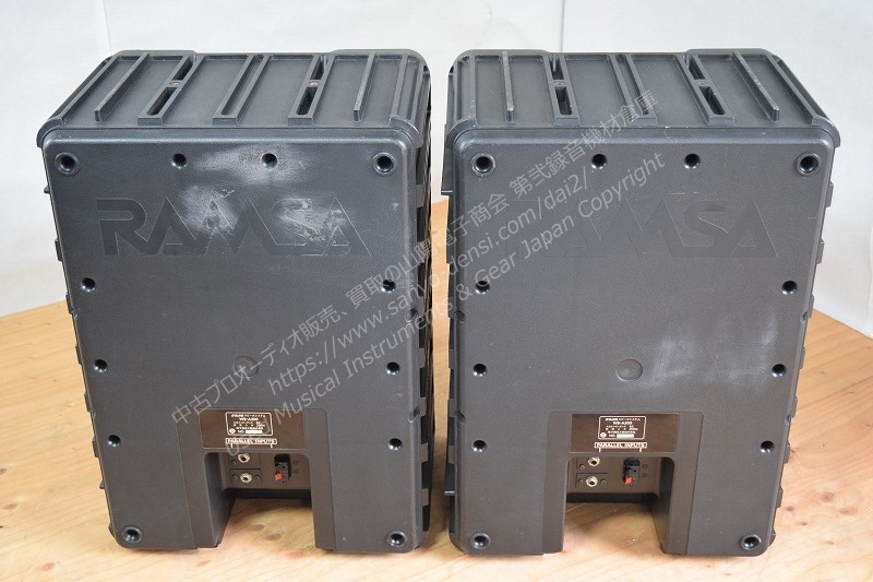 中古音響機材】 RAMSA WS-A200 250W PAスピーカー 程度良好 2本セット