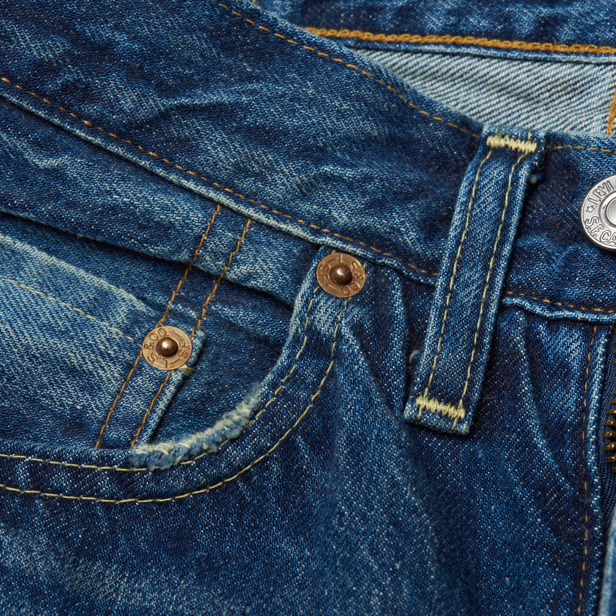 LEVI'S LVC Big E Vintage Clothing 501Z XX Denim Selvedge Jeans W26 L32