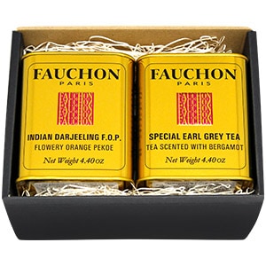 選べるセット】FAUCHON紅茶缶ダージリンと選べるアールグレイ