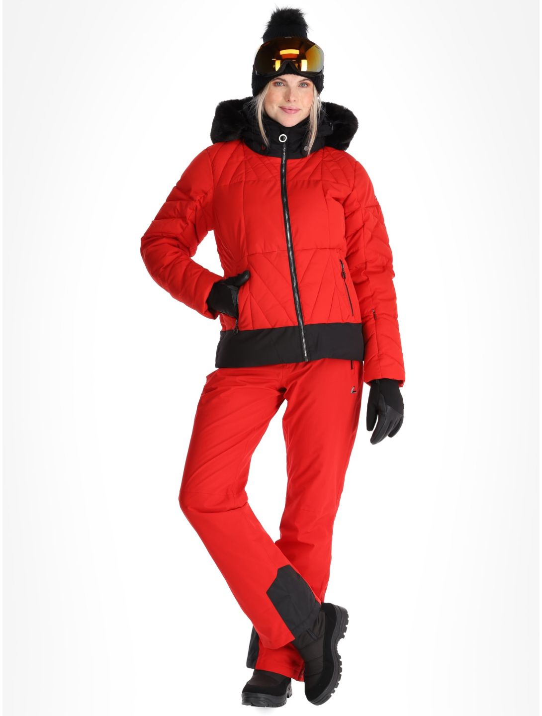 Luhta, Hakonkoski ski jacket women Cranberry red | SkiWebShop