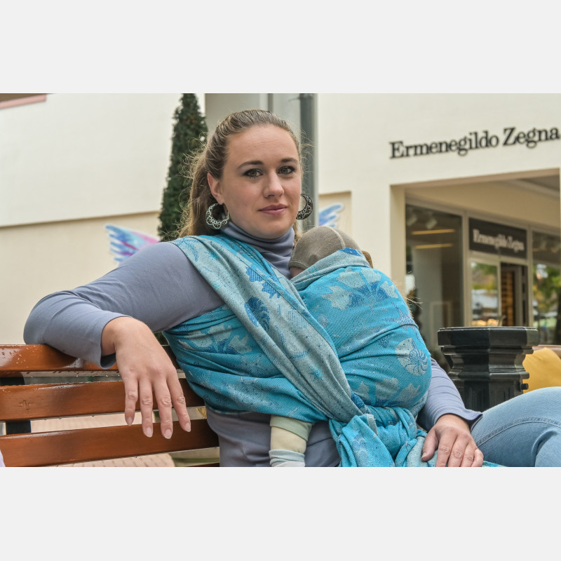 Yaro Starfish Duo Blue Grey Confetti Ring Sling