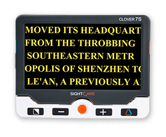 携帯型拡大読書器 クローバー10｜システムギアビジョン