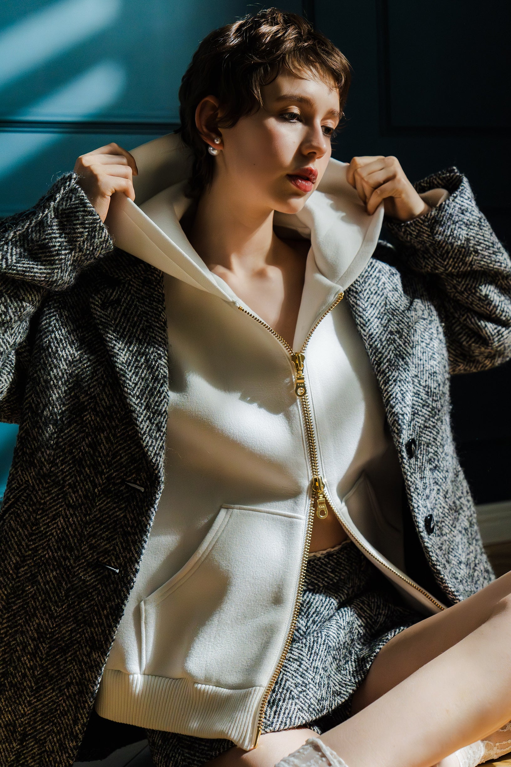 BIG double zip hoodie – shéller / シェリエ