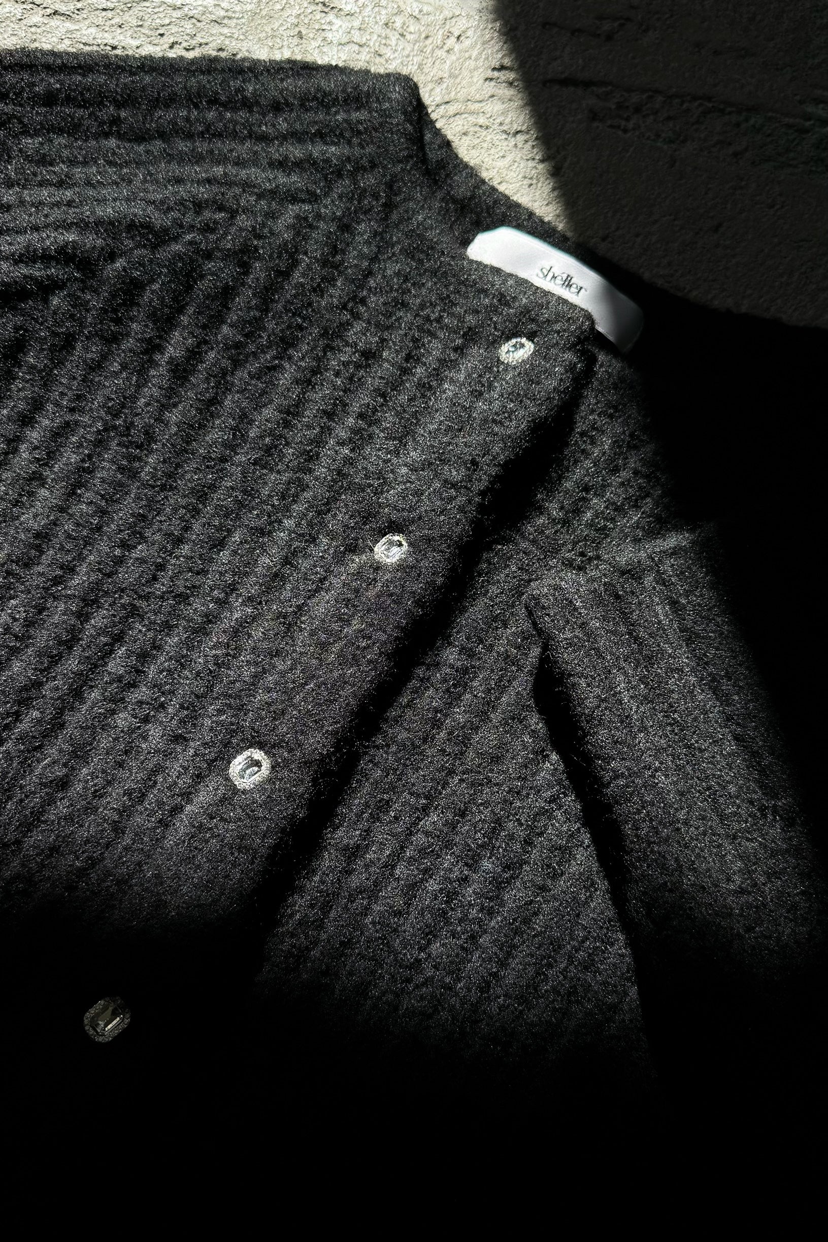 Jewel button cardigan – shéller / シェリエ