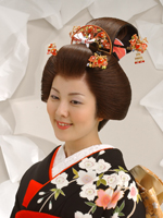 変わり髷かつら=花嫁かつらしげもり=