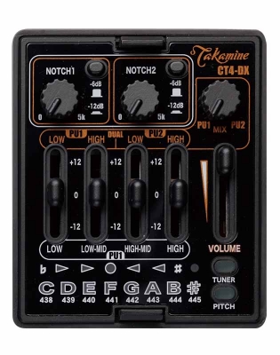 エレアコ】試せる3種類のプリアンプ！タカミネTDP、DMP、PTU揃ってます