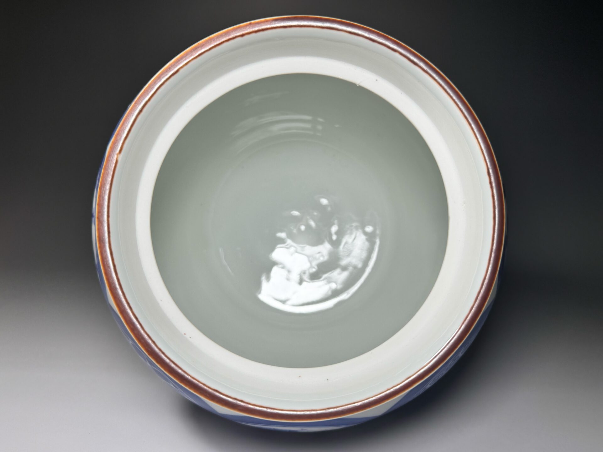 加藤藤城 水指 染付 丸紋 松竹梅 京焼 | 新栄堂