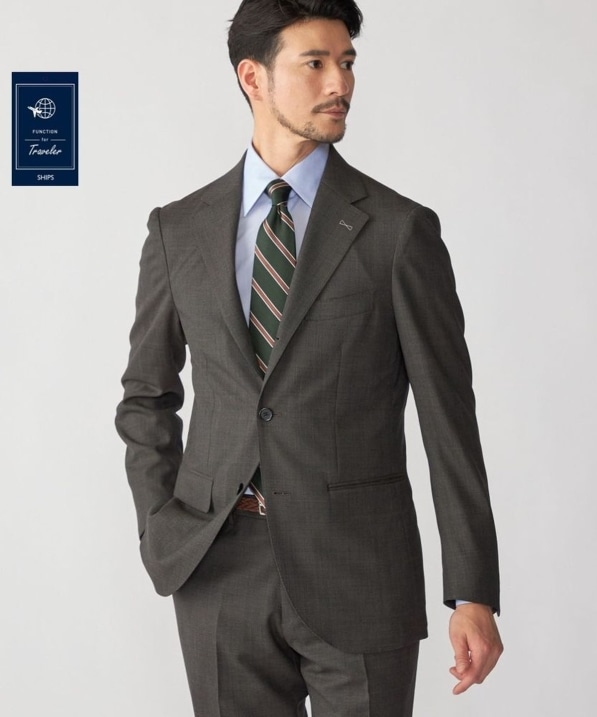 SHIPS:〈FUNCTION/洗濯機可能〉ウォッシャブル バーズアイ ジャケット