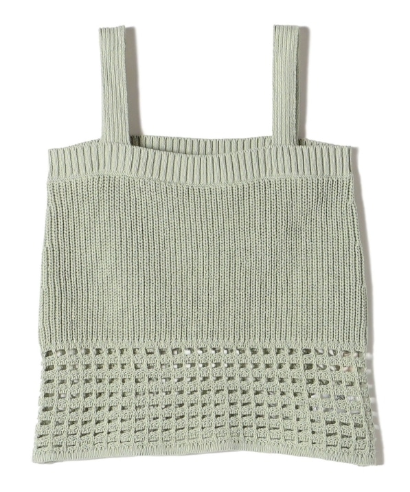 0 x ones：〈手洗い可能〉メッシュ ニット ビスチェ｜ SHIPS 公式サイト