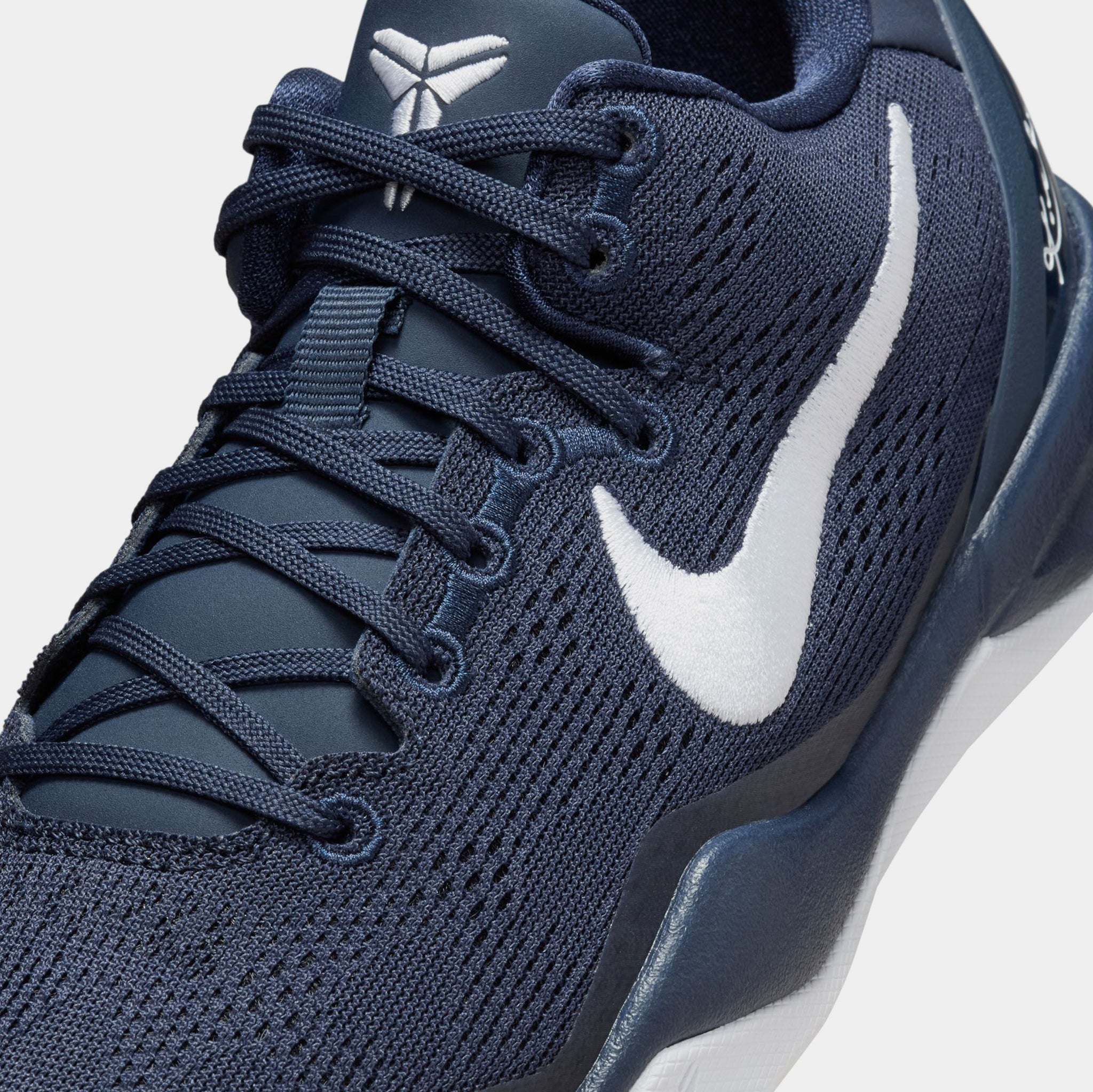 Nike Kobe 8 College Navy Grade School Basketball Shoes College