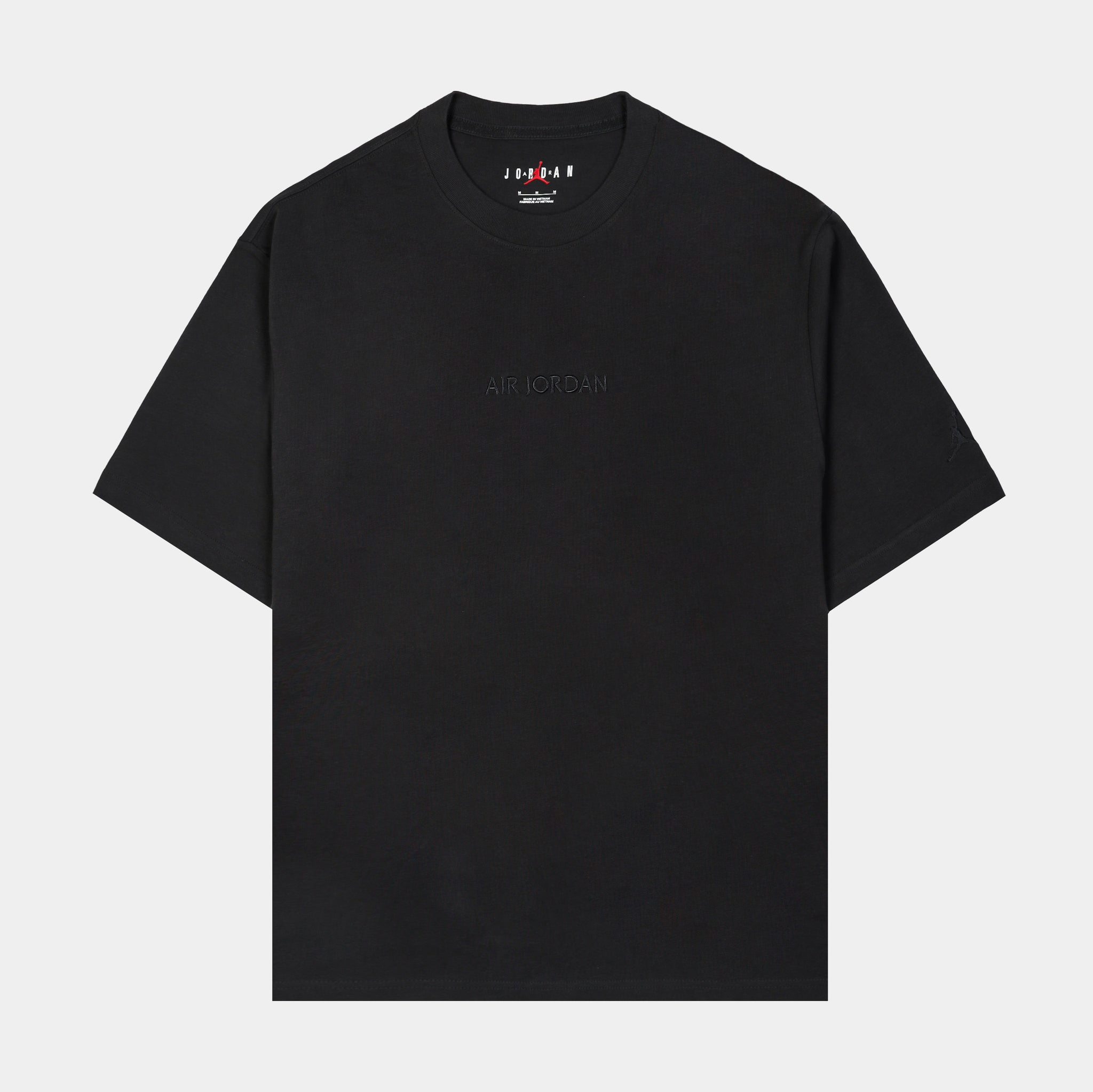 Jordan Air Wordmark Mens Short Sleeve Shirt Black FJ1969-045