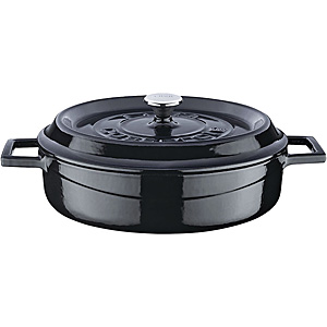 LAVA ラヴァ オーバルキャセロール 33cm マットブラック LV0012