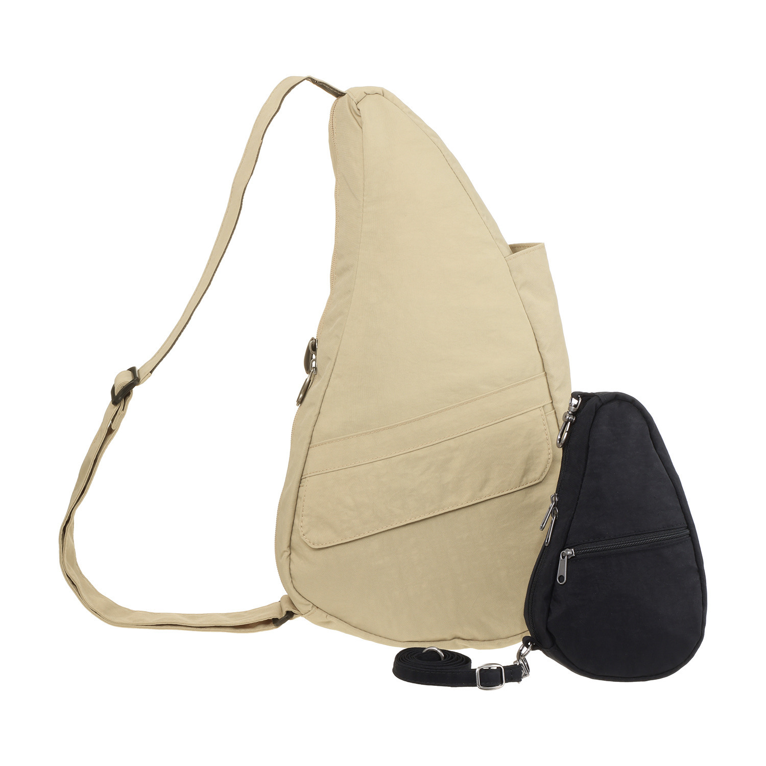 ヘルシーバックバッグ ポーチ付 はっ水 テクスチャードナイロン