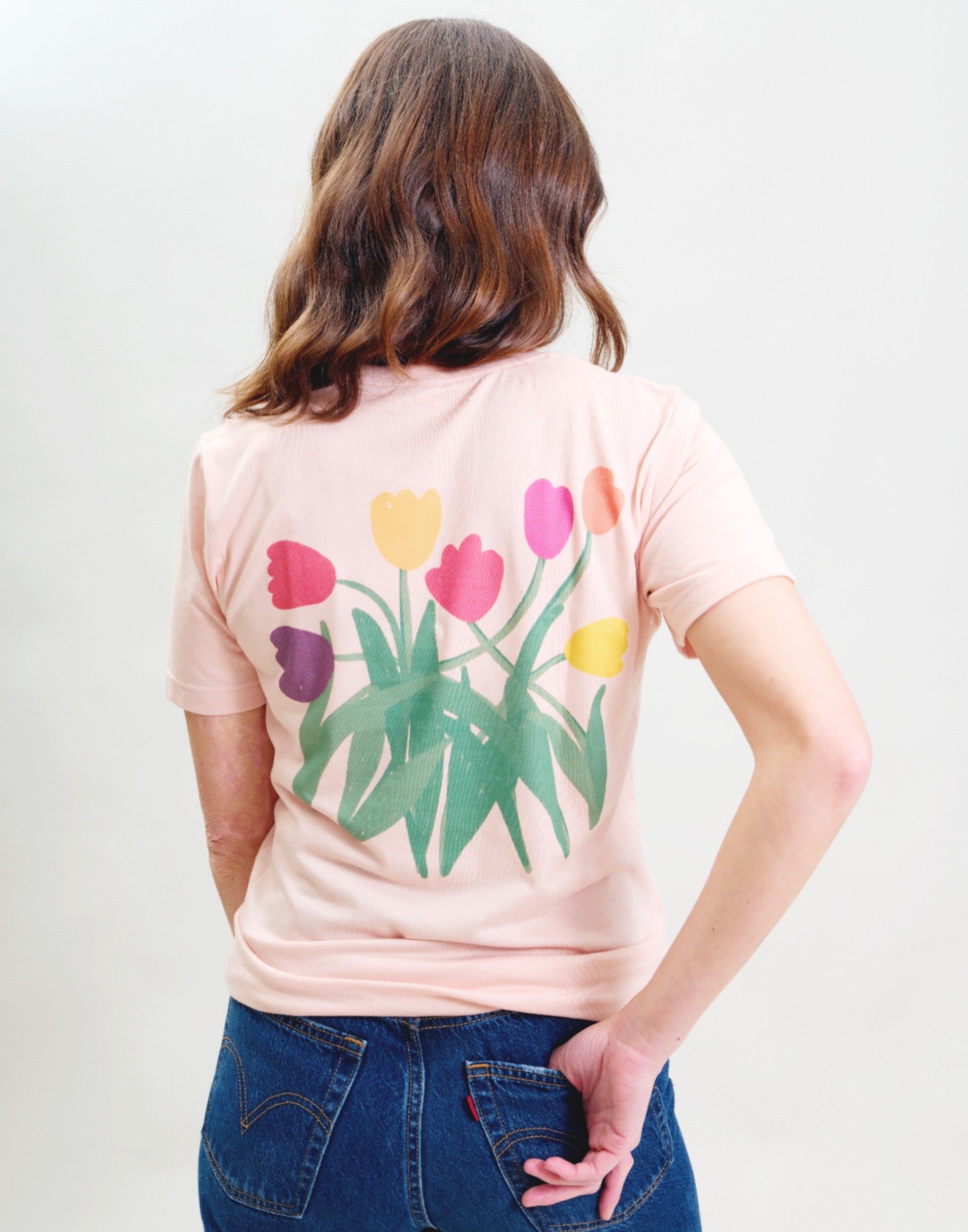 Joseph+Sue Tulips Tee, Vintage Wash T-Shirt