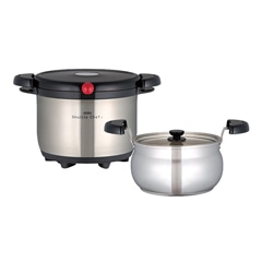 公式通販】真空保温調理器シャトルシェフ KBA-3001 ステンレスブラック