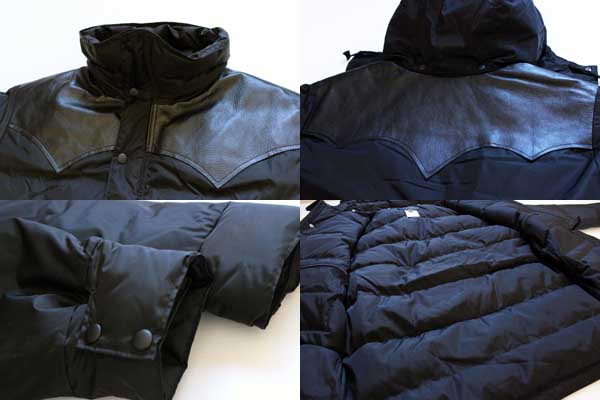 Rocky Mountainロッキーマウンテン レザーヨーク フード付き ダウン