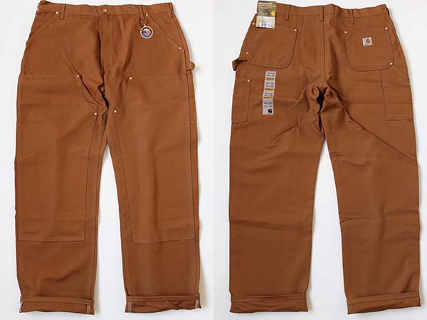 デッドストック☆USA製 carharttカーハート ダック地 ダブルニーワーク