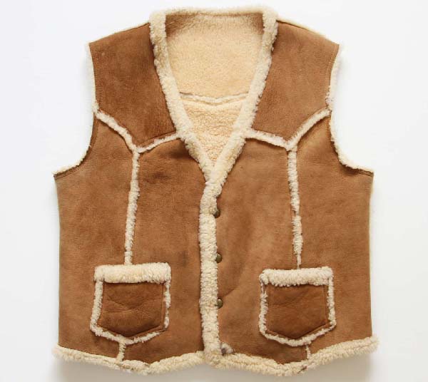 70s JCPenney シープスキン リアル ムートンベスト M - Sixpacjoe Web Shop
