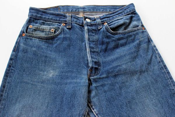 80s USA製 Levi'sリーバイス 501 黒カン デニムパンツ w32 L32