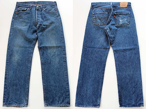 80s USA製 Levi'sリーバイス 501 黒カン デニムパンツ w33 L31