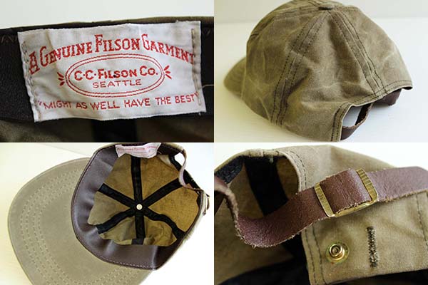 80s USA製 FILSONフィルソン オイルドコットン キャップ - Sixpacjoe