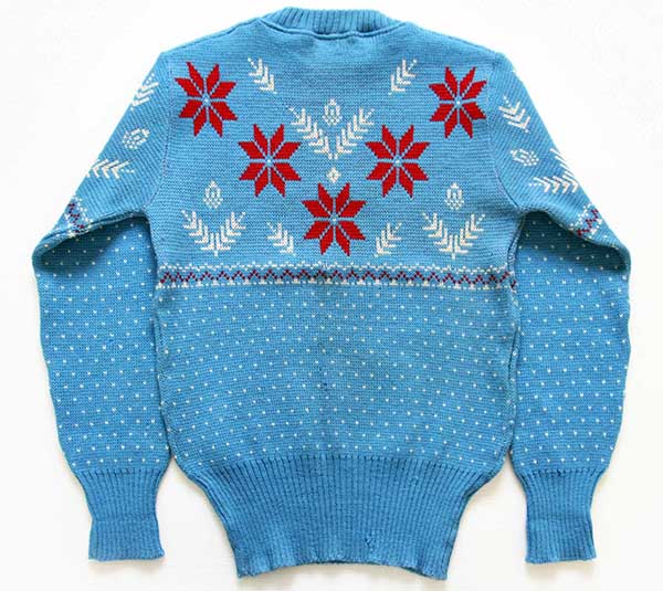 50s Jersild 雪柄 ジャガード ウールニット セーター - Sixpacjoe Web Shop