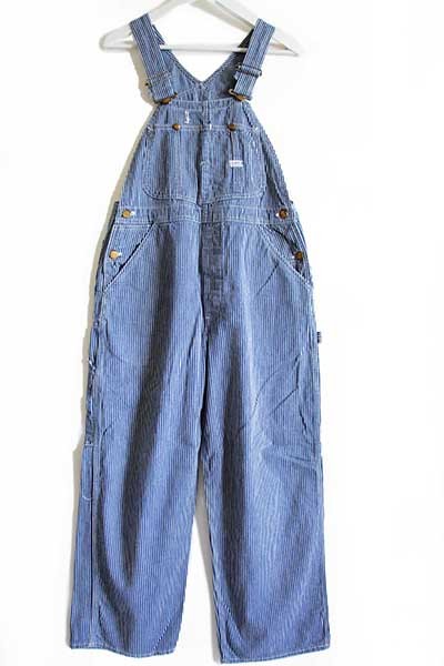 70s USA製 Leeリー ヒッコリー ストライプ オーバーオール - Sixpacjoe