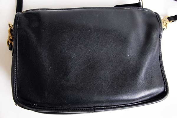 USA製 COACH オールド コーチ レザー ショルダーバッグ 黒☆911