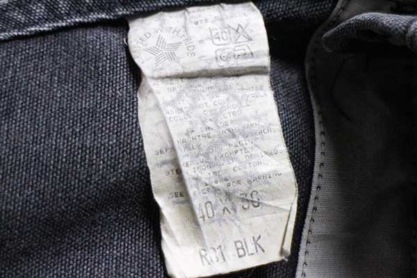 80s USA製 carharttカーハート ダック地 ダブルニー オーバーオール 黒