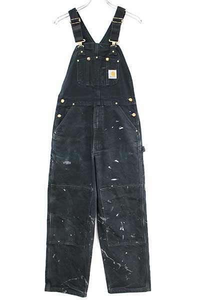 carharttカーハート ダック地 ダブルニー オーバーオール ペンキ飛び