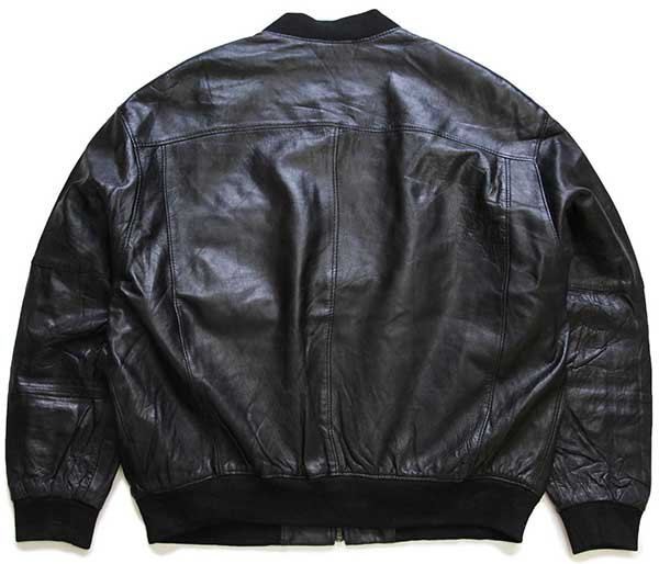 90s UNKNOWN 総柄 ライナー レザージャケット 黒 52 - Sixpacjoe Web Shop