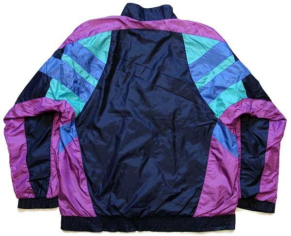 90s adidasアディダス トレフォイル ロゴ刺繍 マルチカラー 切り替え