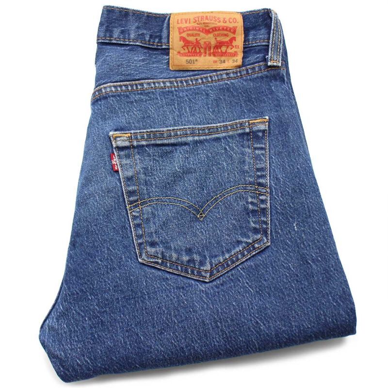 Levi'sリーバイス 501 ストレッチ デニムパンツ w34 L34☆SDP2791