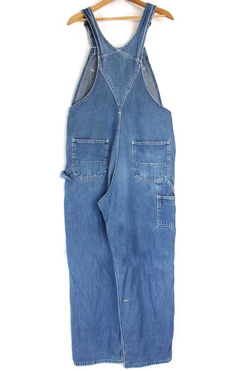 90s carharttカーハート ペンキ飛び デニム オーバーオール w38