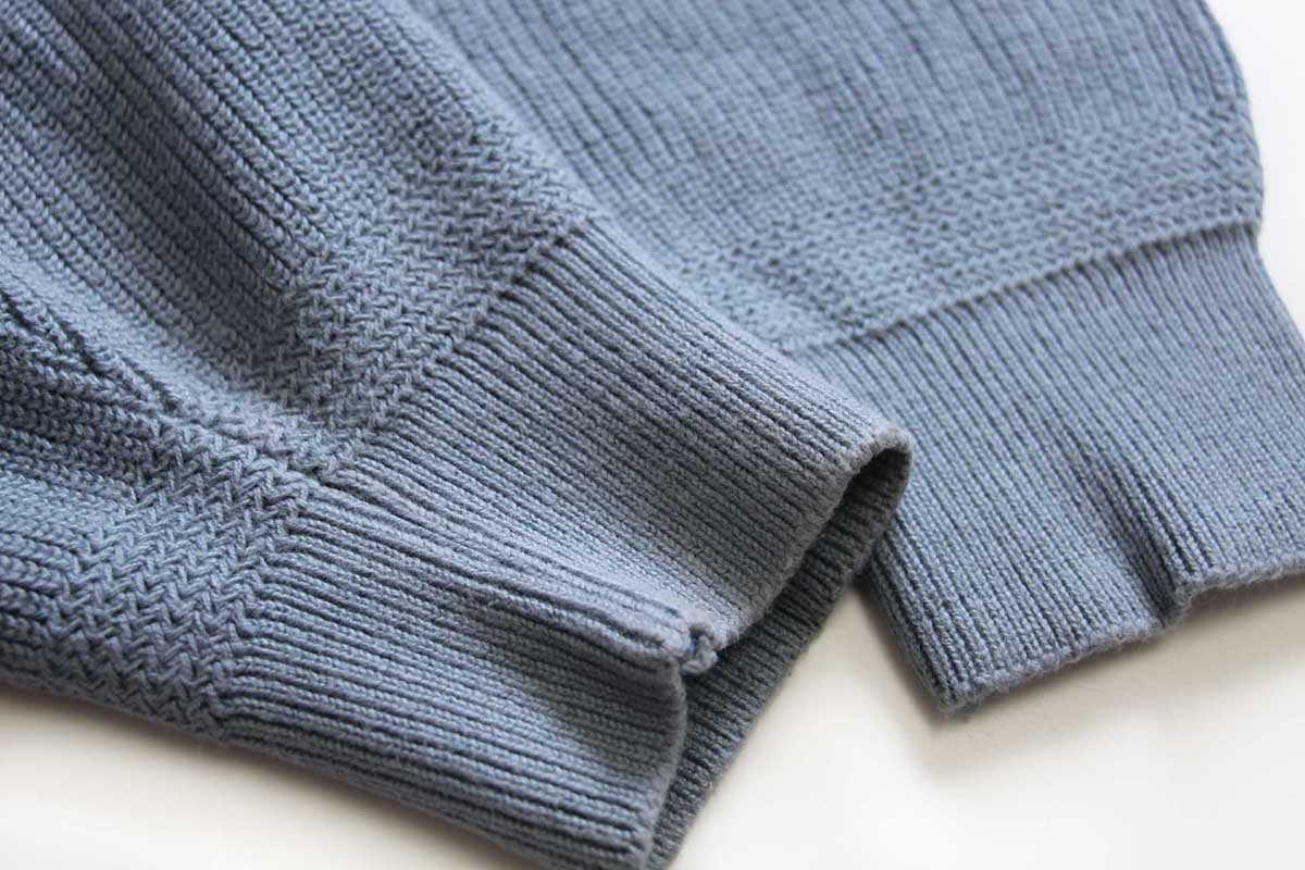 90s USA製 LANDS'ENDランズエンド 5ボタン ヘンリーネック コットン