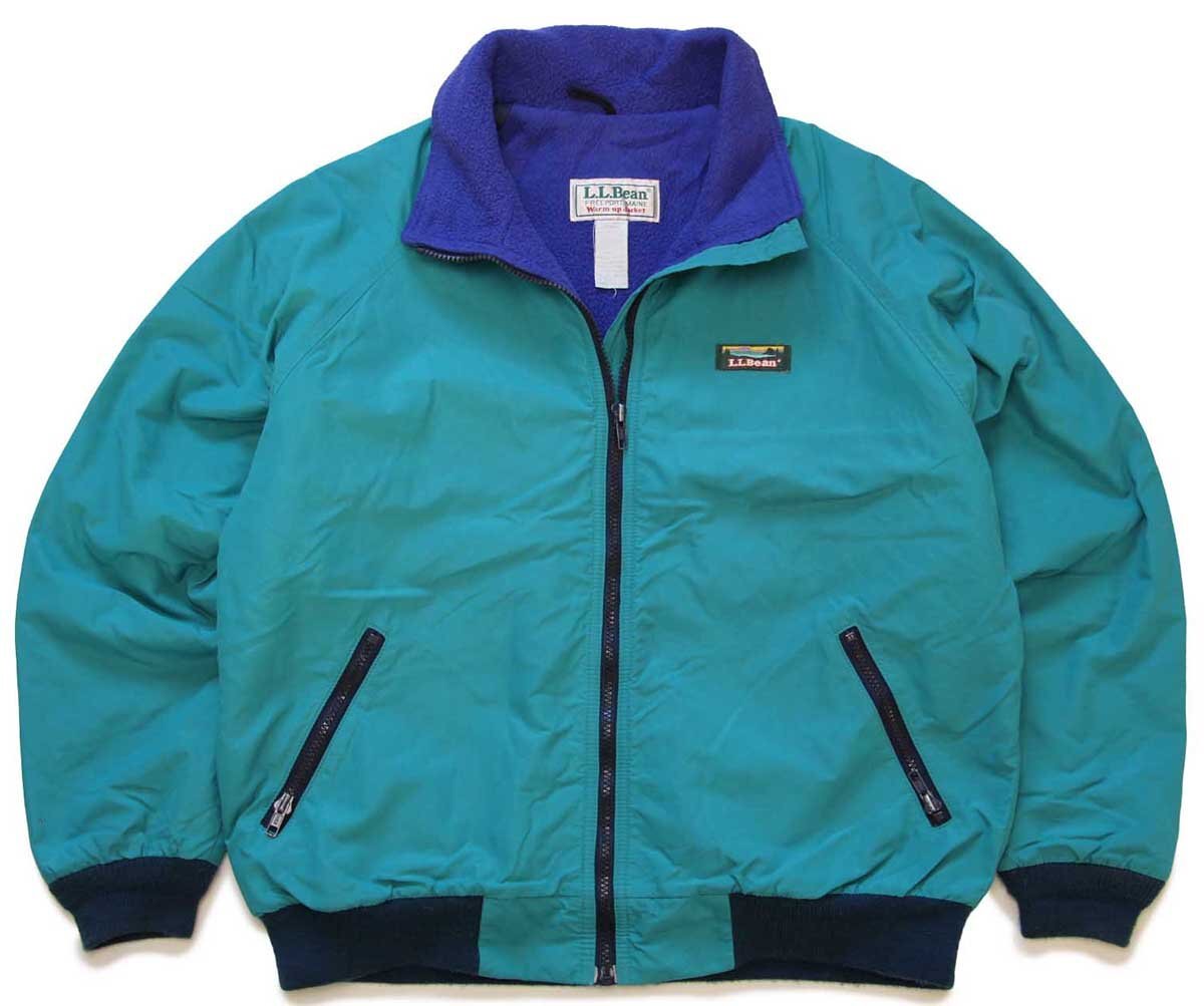 90s USA製 L.L.Bean ウォームアップ フリースライナー ナイロン