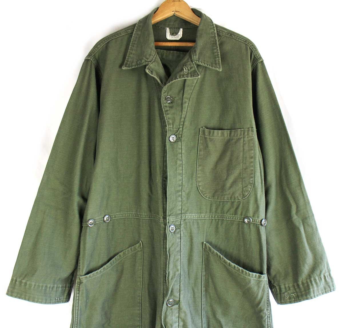 70s 米軍 U.S.ARMY コットンサテン カバーオール オールインワン