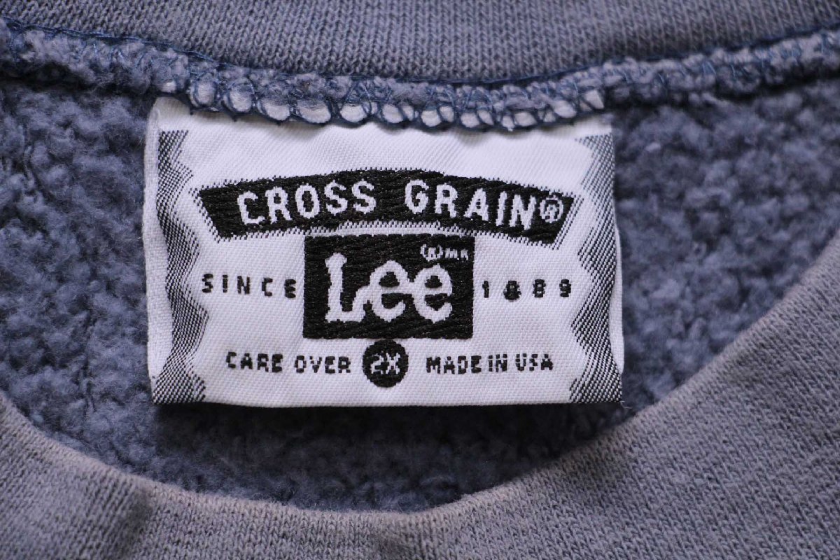 90s USA製 Leeリー MAINE ひび割れプリント リバースウィーブ