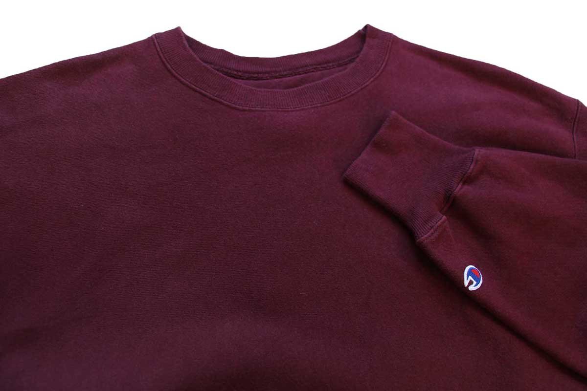 00s Championチャンピオン 無地 目無し リバースウィーブ スウェット