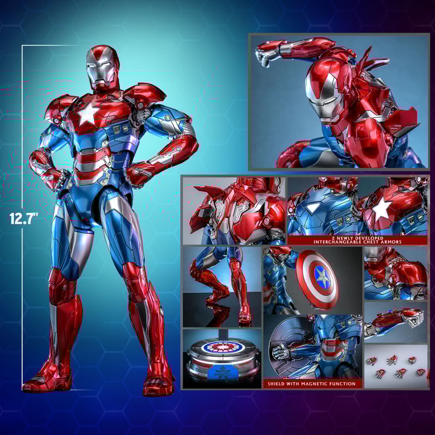 Iron Patriot Sixth Scale Figure by Hot Toys | Sideshow Collectibles