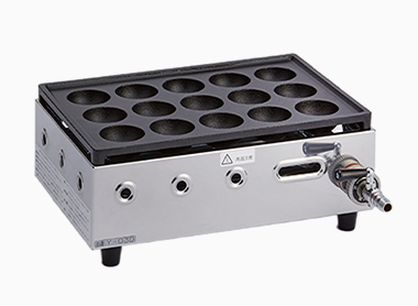 ガス高級ジャンボたこ焼器 大玉 (24穴) Y-20B | 山岡金属工業株式会社