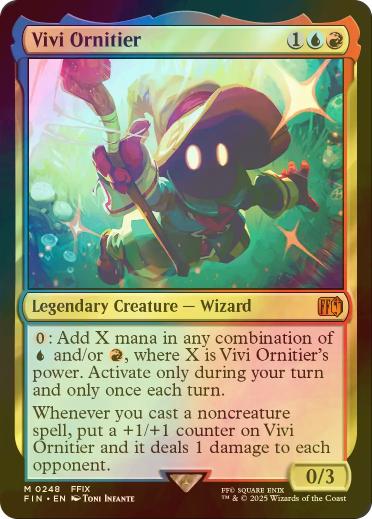 Vivi Ornitier 迷える黒魔道士、ビビ 英語 x2MTG ff コラボ 迷える黒魔