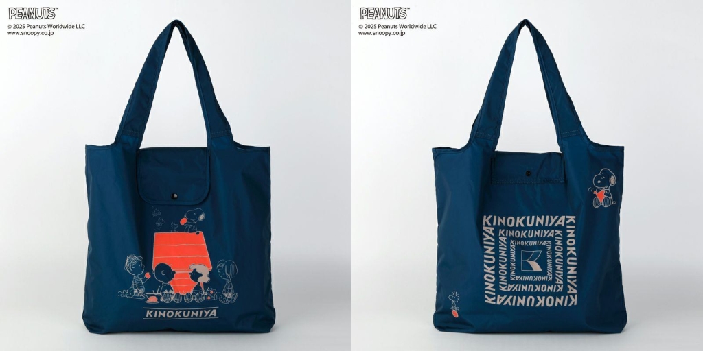 紀ノ国屋、スヌーピーとのコラボバッグ全8種を発売、刺繍デザインの