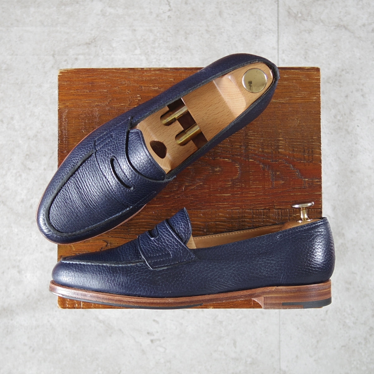 中古)ジョンロブ LOPEZ ロペス コインローファー 4395ラスト☆o039