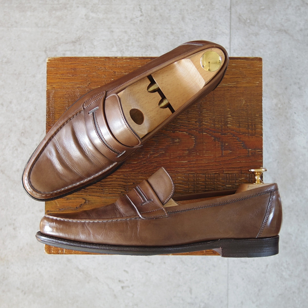 極上☆ジョンロブ 5.5E【貴重☆PARISロゴ時代の製品/LOPEZ/ロペス】310