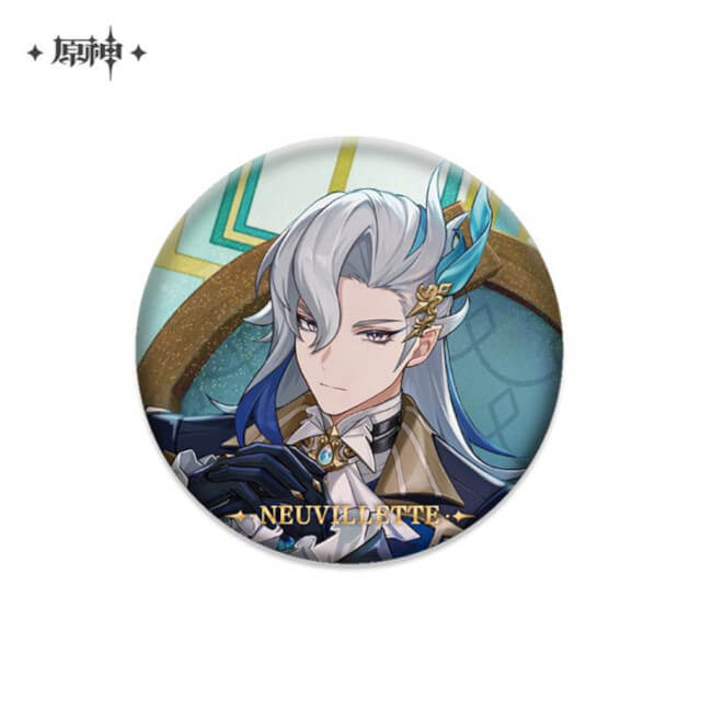 原神 キャラ缶バッジ ヌヴィレット：グッズ(輸入) | ステラワース