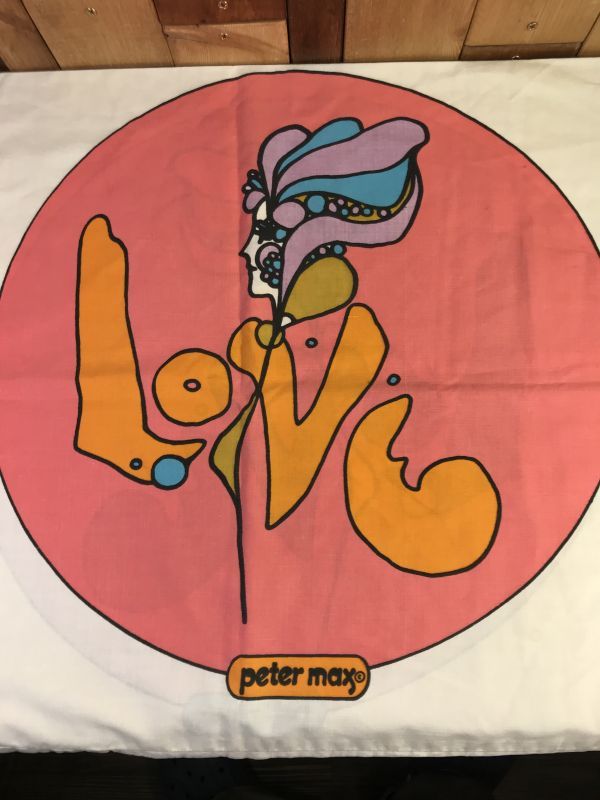 Peter Max ピーターマックスLOVE ワッペンUSA製ビンテージ