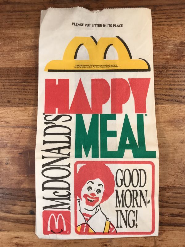 McDonald's “Good Morning!” Happy Meal Paper Bag マクドナルド