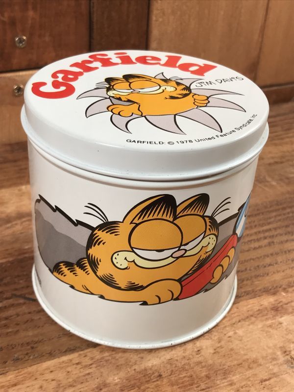 Cheinco Garfield Tin Can ガーフィールド ビンテージ 缶 MADE IN USA
