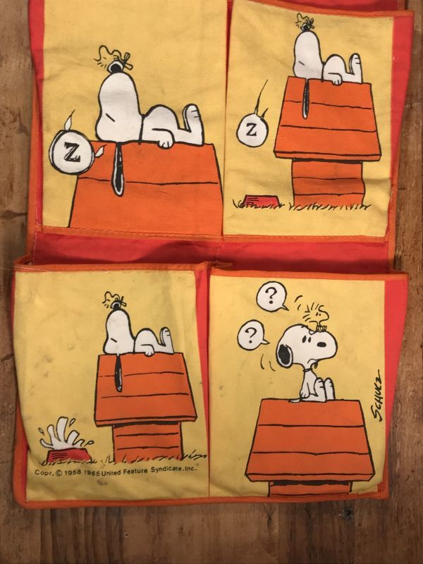 Peanuts Snoopy Shoe Bag Wall Pocket スヌーピー ビンテージ シュー